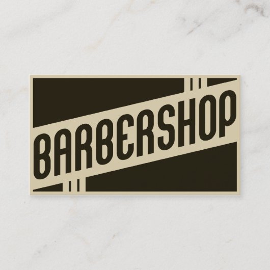 retro barbershop klantenkaartje (Voorkant)