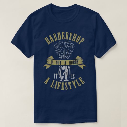 RETRO BARBERSHOP LIFESTYL T SHIRT T-SHIRT SWEATER  (Design voorkant)