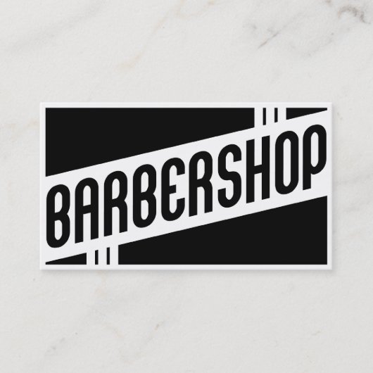 retro barbershop loyaliteitsprogramma klantenkaartje (Voorkant)