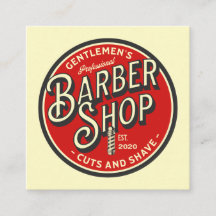 Retro Barbershop Visitekaartje