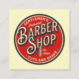 Retro Barbershop Visitekaartje