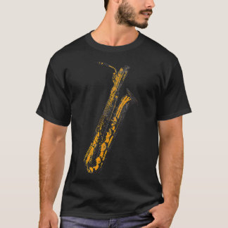  retro Baritone Saxophone Music Bari Sax T-shirt