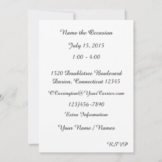 Retro barkruk uitnodiging (Achterkant)