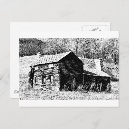 Retro Barn Briefkaart (Voorkant / Achterkant)