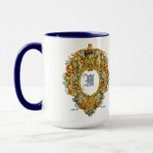 Retro barokke rococo ovale cartouche 1700 monogram mok (Links)