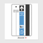 Retro Bart Train Ticket Sticker (Vel)