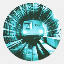 Retro BART-trein in de Transbay-tunnel