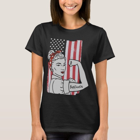 Retro Bartending Gezegde Mixoloog Barkeeper & Ba T-shirt (Voorkant)