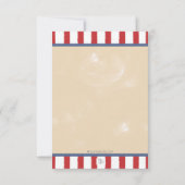 Retro Baseball 1e verjaardag sterren & stripes Kaart (Achterkant)