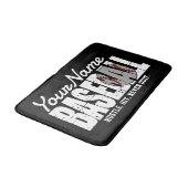 Retro Baseball ADD NAAM Pinstripe Team Speler Badmat (Gekanteld)