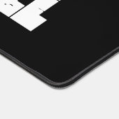 Retro Baseball ADD NAAM Pinstripe Team Speler Bureaumat (Hoek)