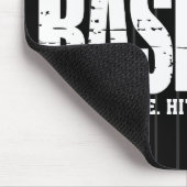 Retro Baseball ADD NAAM Pinstripe Team Speler Muismat (Hoek)