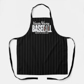 Retro Baseball ADD NAAM Pinstripe Team Speler Schort (Voorkant)