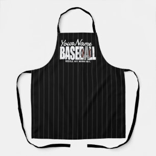 Retro Baseball ADD NAAM Pinstripe Team Speler Schort