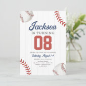 Retro Baseball Birthday Kaart (Staand voorkant)