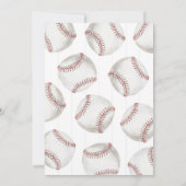 Retro Baseball Birthday Kaart (Achterkant)