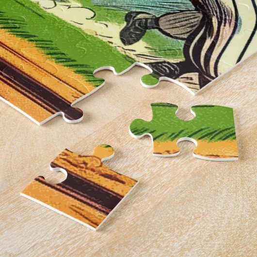 Retro Baseball Comics Legpuzzel (Zijkant)