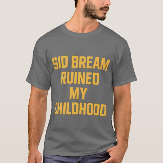 Retro Baseball Fan Shirt – "Sid Bream verpest mijn (Voorkant)