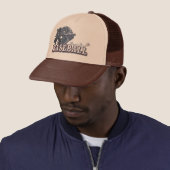 Retro Baseball Gear door Mudge Studios Trucker Pet (In situ)