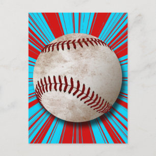 RETRO BASEBALL-ONTWERP BRIEFKAART