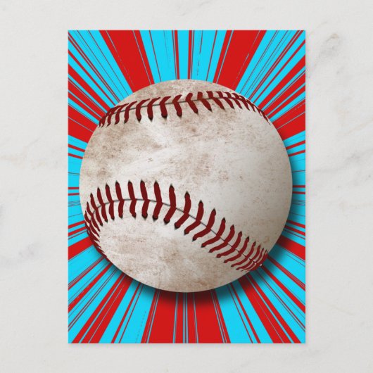 RETRO BASEBALL-ONTWERP BRIEFKAART (Voorkant)