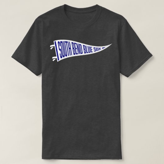 Retro Baseball Pennant South Bend T-shirt (Design voorkant)