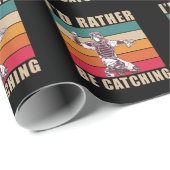 Retro Baseball Player Kinder Softball Catcher Son Cadeaupapier (Rol Hoek)