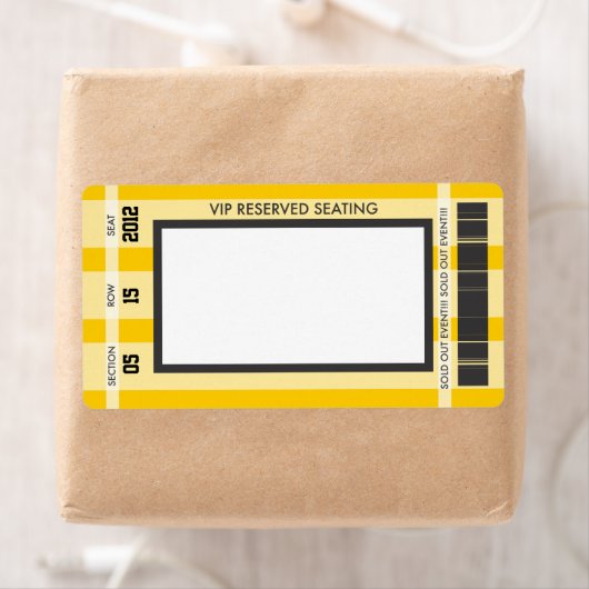 Retro Baseball Print je eigen adreslabel Etiket (Insitu)