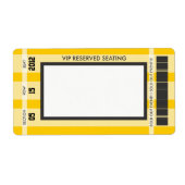 Retro Baseball Print je eigen adreslabel Etiket (Voorkant)