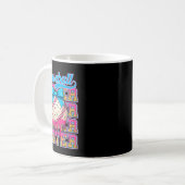 Retro Baseball Sister Ice Cream Drip Coquette Bow Koffiemok (Voorkant links)