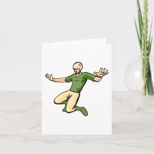 Retro Baseball Speler  Sport Graphic Kaart