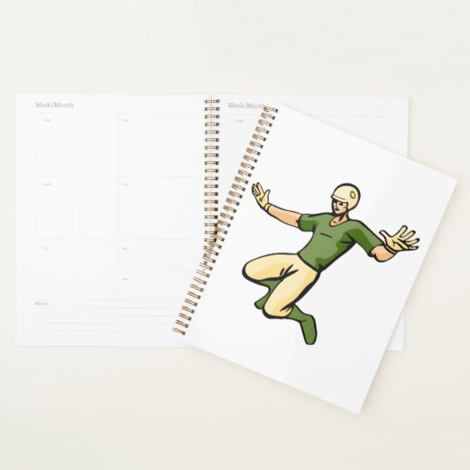 Retro Baseball Speler  Sport Graphic Planner (Display)