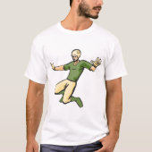 Retro Baseball Speler  Sport Graphic T-shirt (Voorkant)