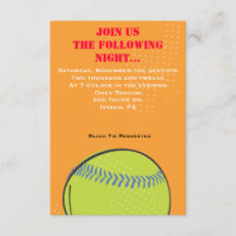 Retro Baseball Thlek Bar Bat Mitzvah Party-kaart