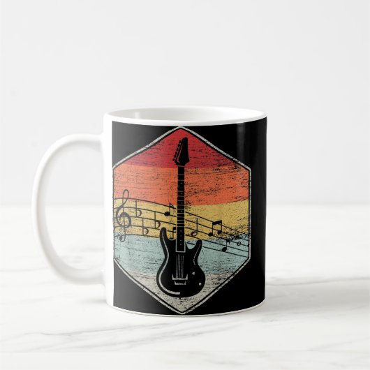 Retro Basgitaar Koffiemok (Links)