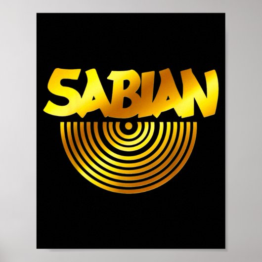 Retro Basic Gele Sabian Citaat Grappig Vintage Poster (Voorkant)