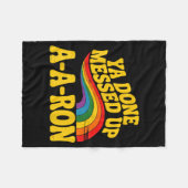Retro Basic Je Hebt Het Verpest Een Een Ron Citaat Fleece Deken (Voorkant (Horizontaal))