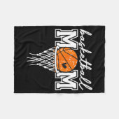 Retro basketbal moeder mama grappige moeder wedstr fleece deken (Voorkant (Horizontaal))