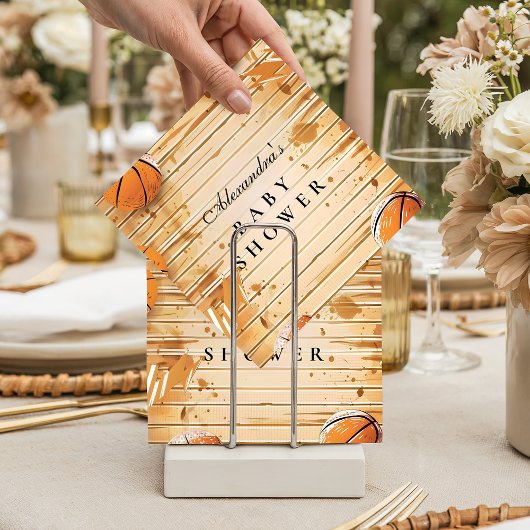 Retro Basketball Baby Shower Servet
