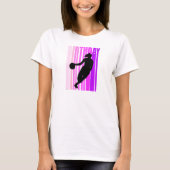 Retro Basketball Birthday Cute Kinder Girl Womens  T-shirt (Voorkant)