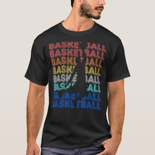  retro Basketball Dunk T-shirt (Voorkant)