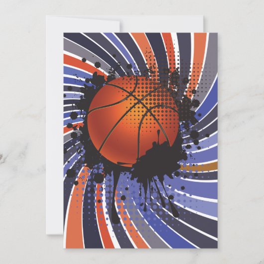 Retro Basketball Kaart (Voorkant)