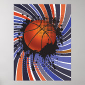 Retro Basketball Poster (Voorkant)