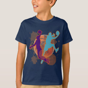 RETRO BASKETBALL-SPELERS T-SHIRT