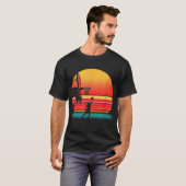 Retro Basketball Sunset  T-shirt (Voorkant volledig)