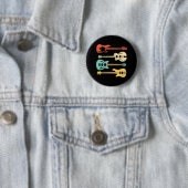 Retro Bass Guitar But Player Ronde Button 5,7 Cm (In situ)