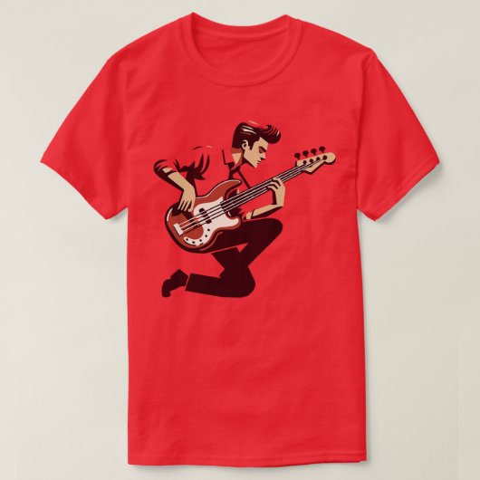 Retro Bassman 2 T-shirt (Design voorkant)