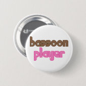 Retro Bassoon Ronde Button 5,7 Cm (Voorkant /achterkant)