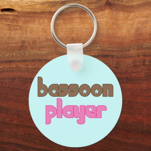 Retro Bassoon Sleutelhanger (Voorkant)