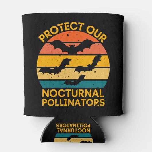 Retro Bat  Spooky Blikjeskoeler (Achterkant)